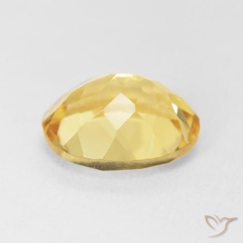 Citrino Amarillo toscana natural de 4.36 ct, Ovalada, VVS