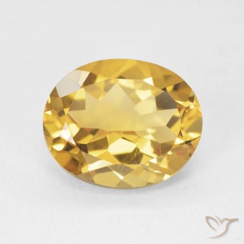 4.48ct Natural Dorado Citrino, Ovalada, VVS