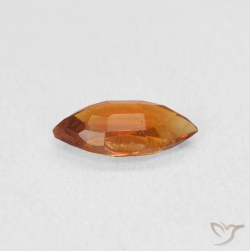 Citrino Naranja oscuro natural de 0.48 ct, Marquesa, VS