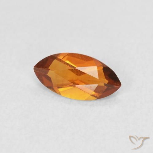 Citrino Marrón naranja natural de 0.46 ct, Marquesa, VS