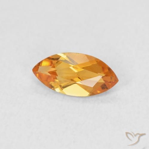 Citrino Oro natural de 0.49 ct, Marquesa, VS
