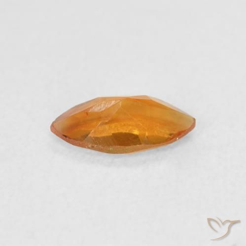 Citrino Naranja medio natural de 0.53 ct, Marquesa, VS