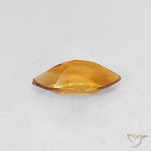 Citrino Naranja medio natural de 0.52 ct, Marquesa, VS