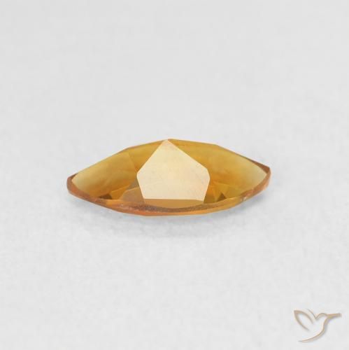 Citrino Naranja medio natural de 0.48 ct, Marquesa, VS