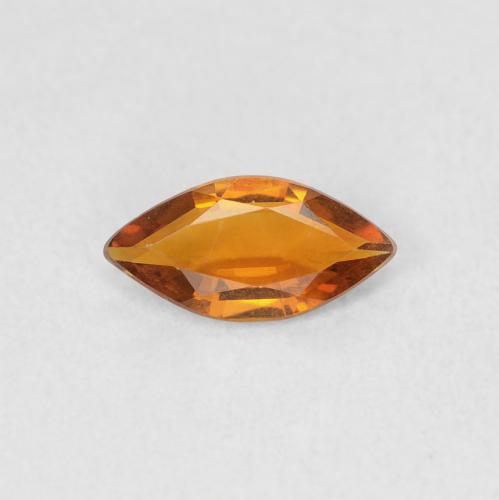 0.37ct Natural Naranja oscuro Citrino, Marquesa, VVS