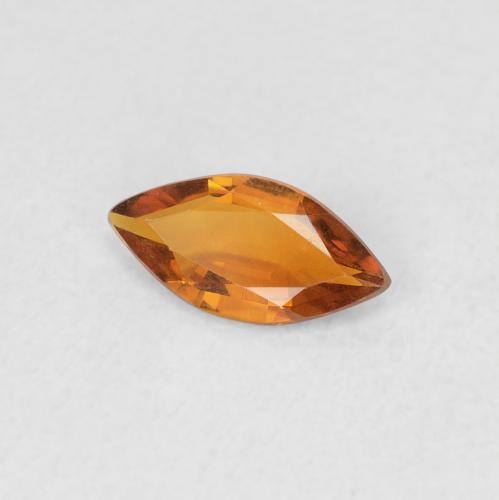 Citrino Naranja oscuro natural de 0.37 ct, Marquesa, VVS