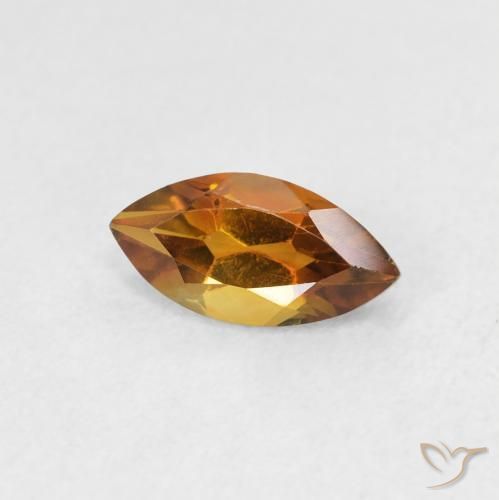 Citrino Marrón naranja natural de 0.58 ct, Marquesa, VS