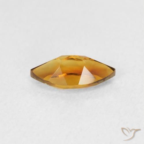 Citrino Marrón naranja natural de 0.58 ct, Marquesa, VS