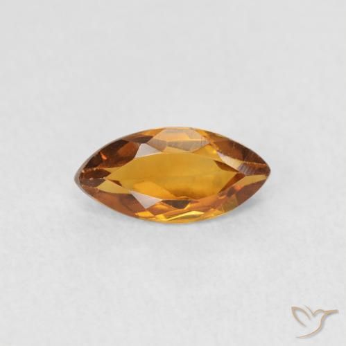 0.46ct Natural Naranja medio Citrino, Marquesa, VS