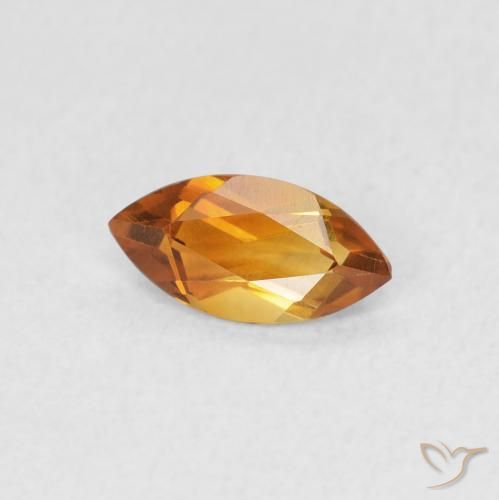 Citrino Oro natural de 0.47 ct, Marquesa, VVS