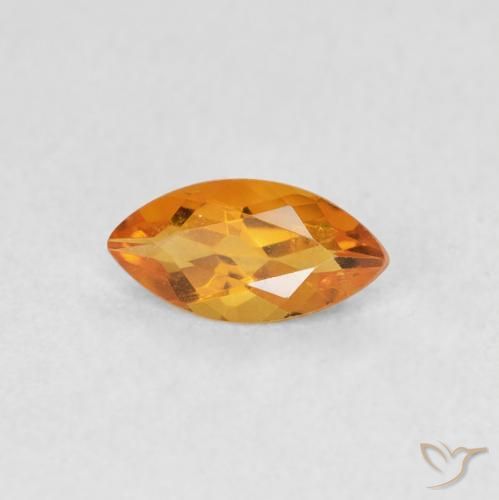 Citrino Oro natural de 0.46 ct, Marquesa, VS