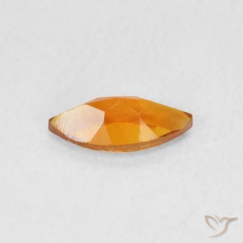 Citrino Naranja medio natural de 0.47 ct, Marquesa, VS