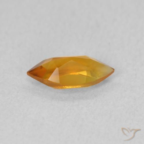 Citrino Dorado naranja intenso natural de 0.50 ct, Marquesa, VVS