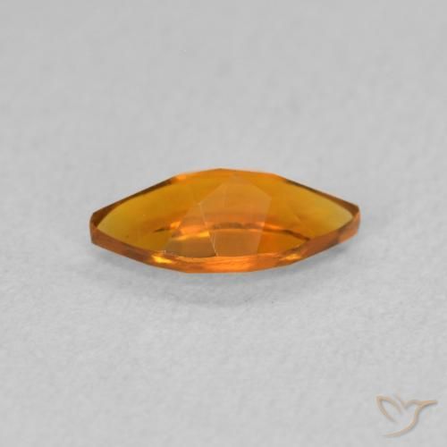 Citrino Naranja medio natural de 0.50 ct, Marquesa, VVS