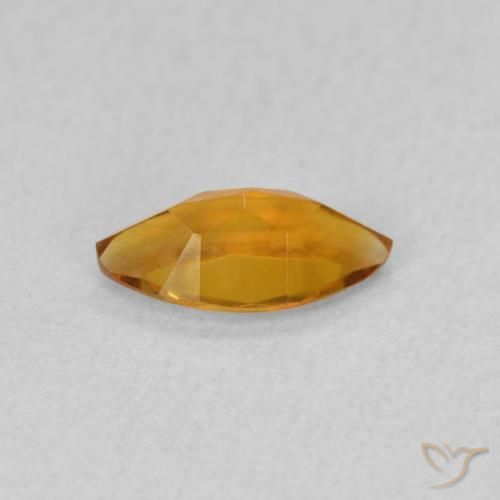 Citrino Marrón naranja natural de 0.49 ct, Marquesa, VVS-VS