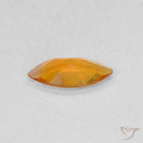 Citrino Dorado naranja intenso natural de 0.40 ct, Marquesa, VVS