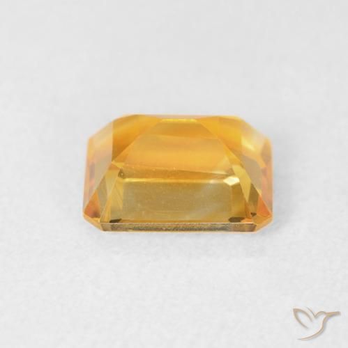 Citrino Dorado naranja natural de 1.49 ct, Corte Octágono / Esmeralda, VVS-VS