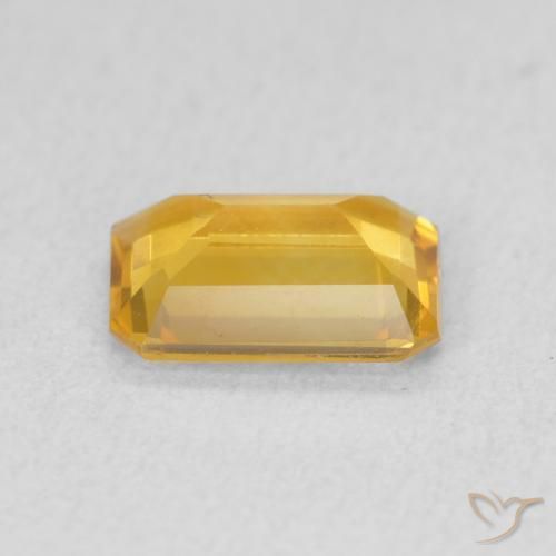 Citrino Dorado medio natural de 1.09 ct, Corte Octágono / Esmeralda, VVS