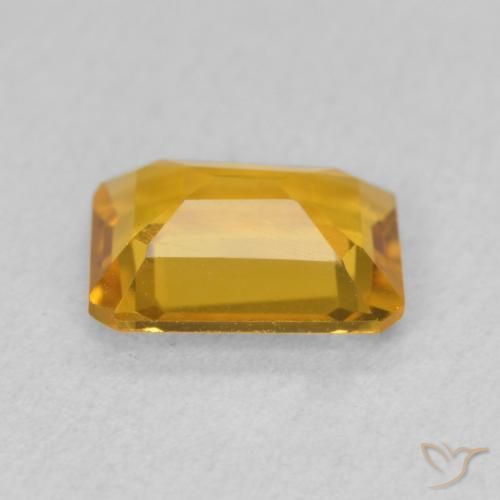 Citrino Dorado oscuro natural de 1.29 ct, Corte Octágono / Esmeralda, VVS-VS