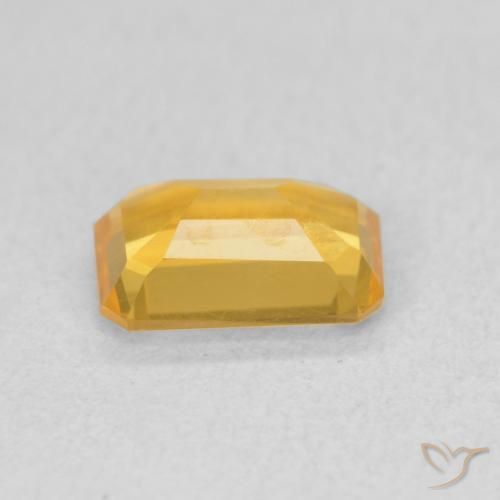 Citrino Dorado medio natural de 1.07 ct, Corte Octágono / Esmeralda, VVS-VS