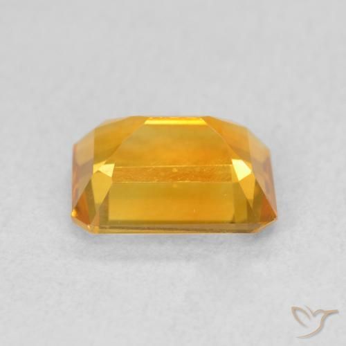 Citrino Medium Light Orange-Gold natural de 1.34 ct, Corte Octágono / Esmeralda, VVS-VS