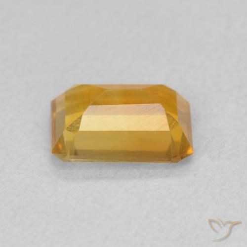Citrino Dorado naranja oscuro natural de 1.12 ct, Corte Octágono / Esmeralda, VVS-VS