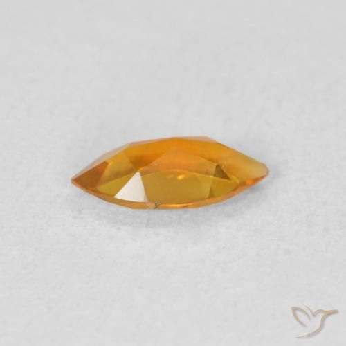 Citrino Naranja albaricoque natural de 0.40 ct, Marquesa, VVS-VS
