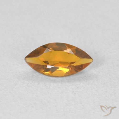 0.49ct Natural Medium Light-Golden Citrino, Marquesa, VVS-VS
