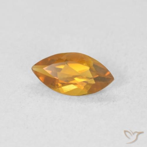 Citrino Dorado naranja natural de 0.47 ct, Marquesa, VVS-VS