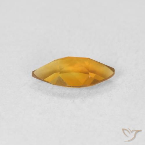 Citrino Dorado naranja natural de 0.47 ct, Marquesa, VVS-VS