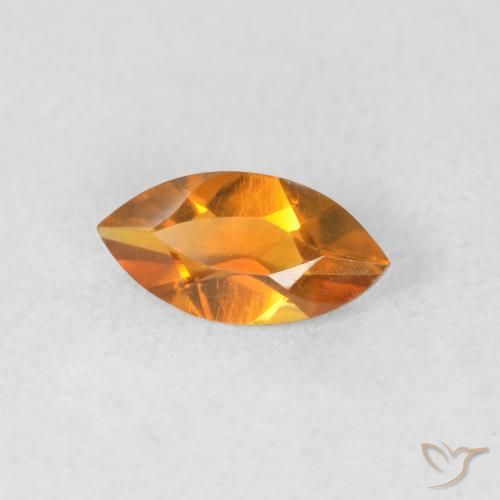 Citrino Oro natural de 0.49 ct, Marquesa, VVS-VS