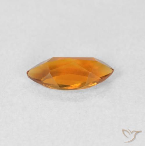 Citrino Naranja oscuro natural de 0.50 ct, Marquesa, VVS-VS