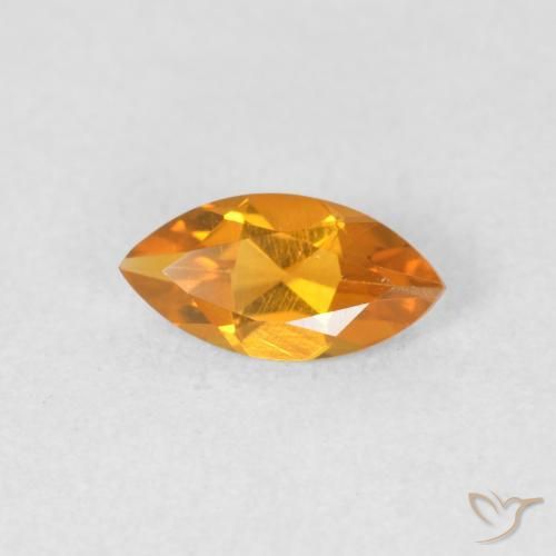 Citrino Oro natural de 0.48 ct, Marquesa, VVS-VS