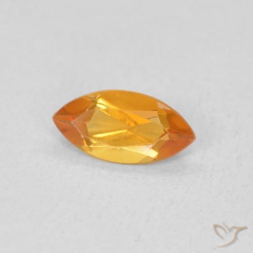 Citrino Naranja intenso natural de 0.48 ct, Marquesa, VS