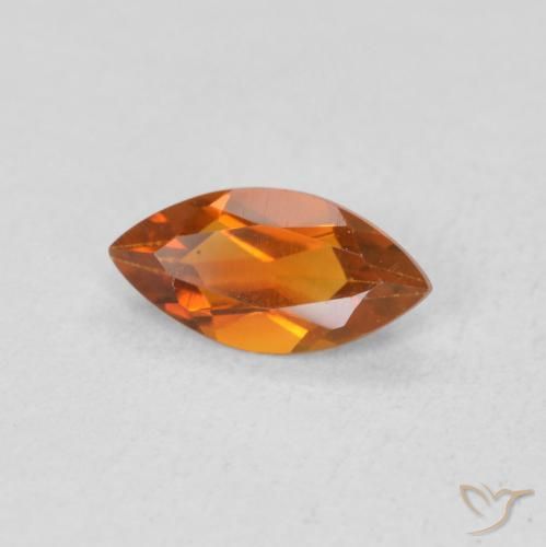 Citrino Naranja terroso natural de 0.52 ct, Marquesa, VS