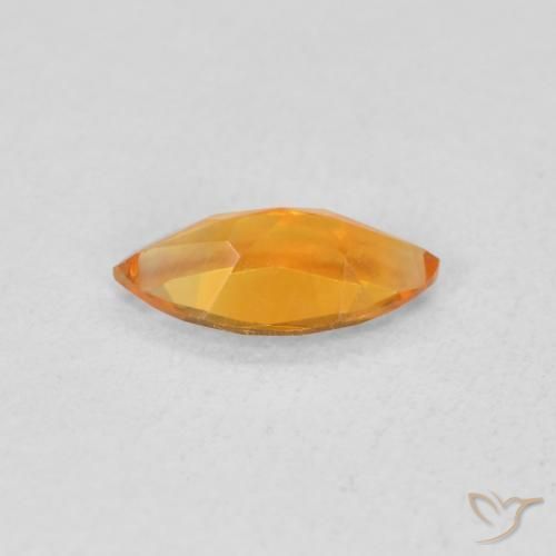 Citrino Naranja albaricoque natural de 0.46 ct, Marquesa, VS