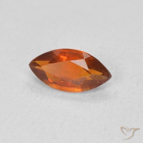 Citrino Naranja fuego natural de 0.52 ct, Marquesa, VVS-VS