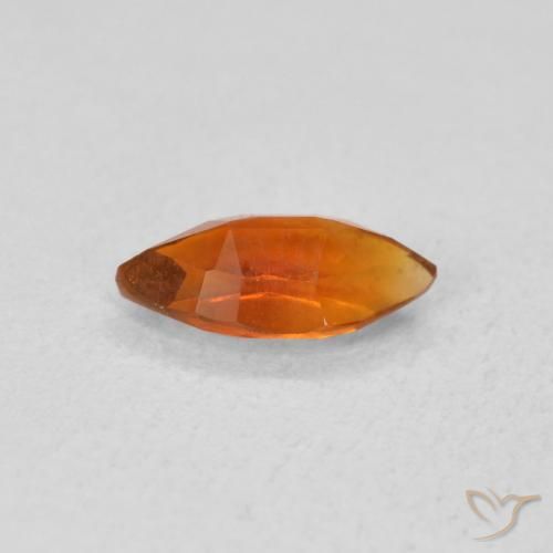 Citrino Naranja fuego natural de 0.52 ct, Marquesa, VVS-VS
