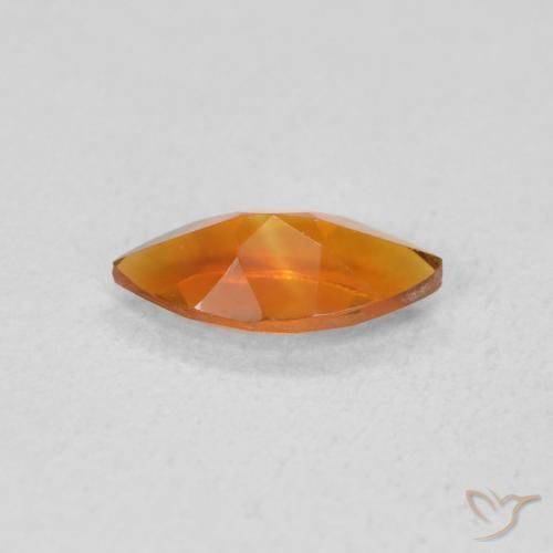 Citrino Marrón naranja natural de 0.49 ct, Marquesa, VVS-VS