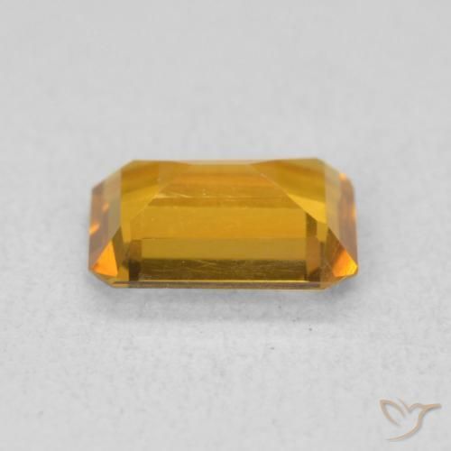 Citrino Dorado oscuro natural de 1.06 ct, Corte Octágono / Esmeralda, VVS