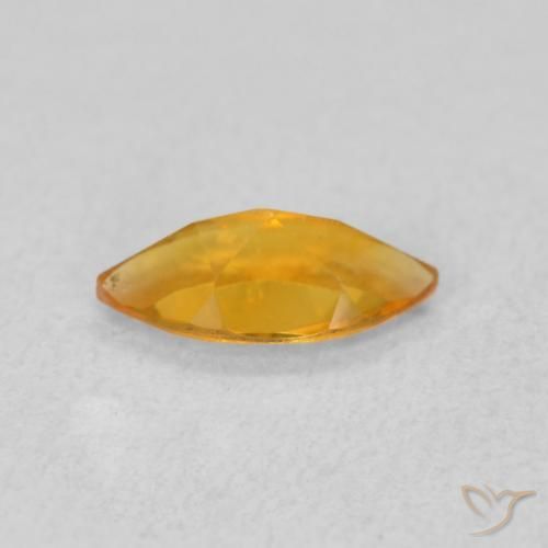Citrino Naranja albaricoque natural de 0.47 ct, Marquesa, VVS-VS