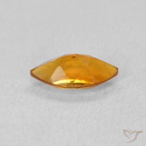 Citrino Naranja albaricoque natural de 0.54 ct, Marquesa, VVS-VS