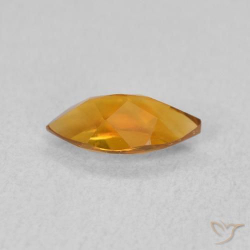 Citrino Marrón naranja natural de 0.54 ct, Marquesa, VVS-VS