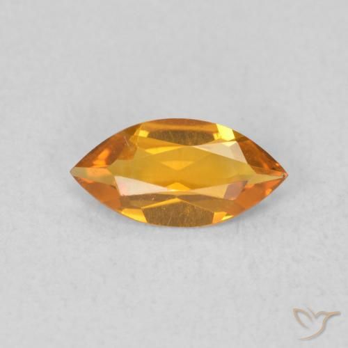 0.42ct Natural Naranja medio Citrino, Marquesa, VVS-VS