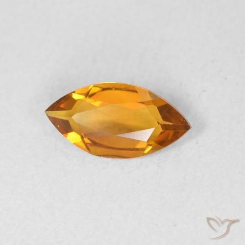 Citrino Oro natural de 0.45 ct, Marquesa, VVS