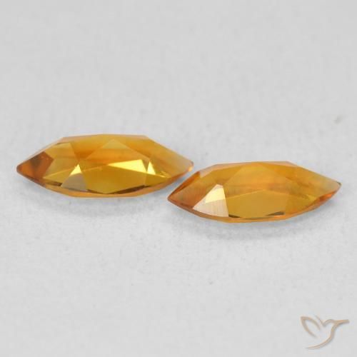 Gemas de Citrino Oro natural de 0.91 ct, Marquesa, VS