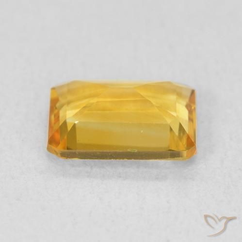 Citrino Dorado natural de 1.22 ct, Corte Octágono / Esmeralda, VVS