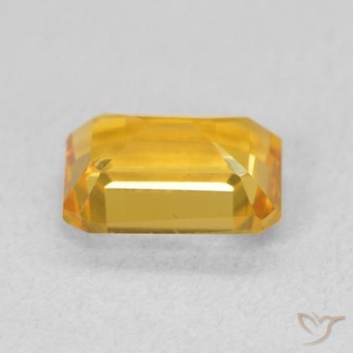 Citrino Dorado claro natural de 1.51 ct, Corte Octágono / Esmeralda, VS