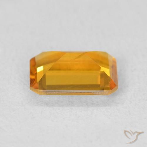 Citrino Dorado naranja natural de 1.10 ct, Corte Octágono / Esmeralda, VS