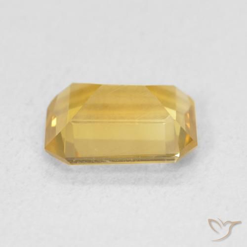 Citrino Naranja dorado natural de 1.12 ct, Corte Octágono / Esmeralda, VS